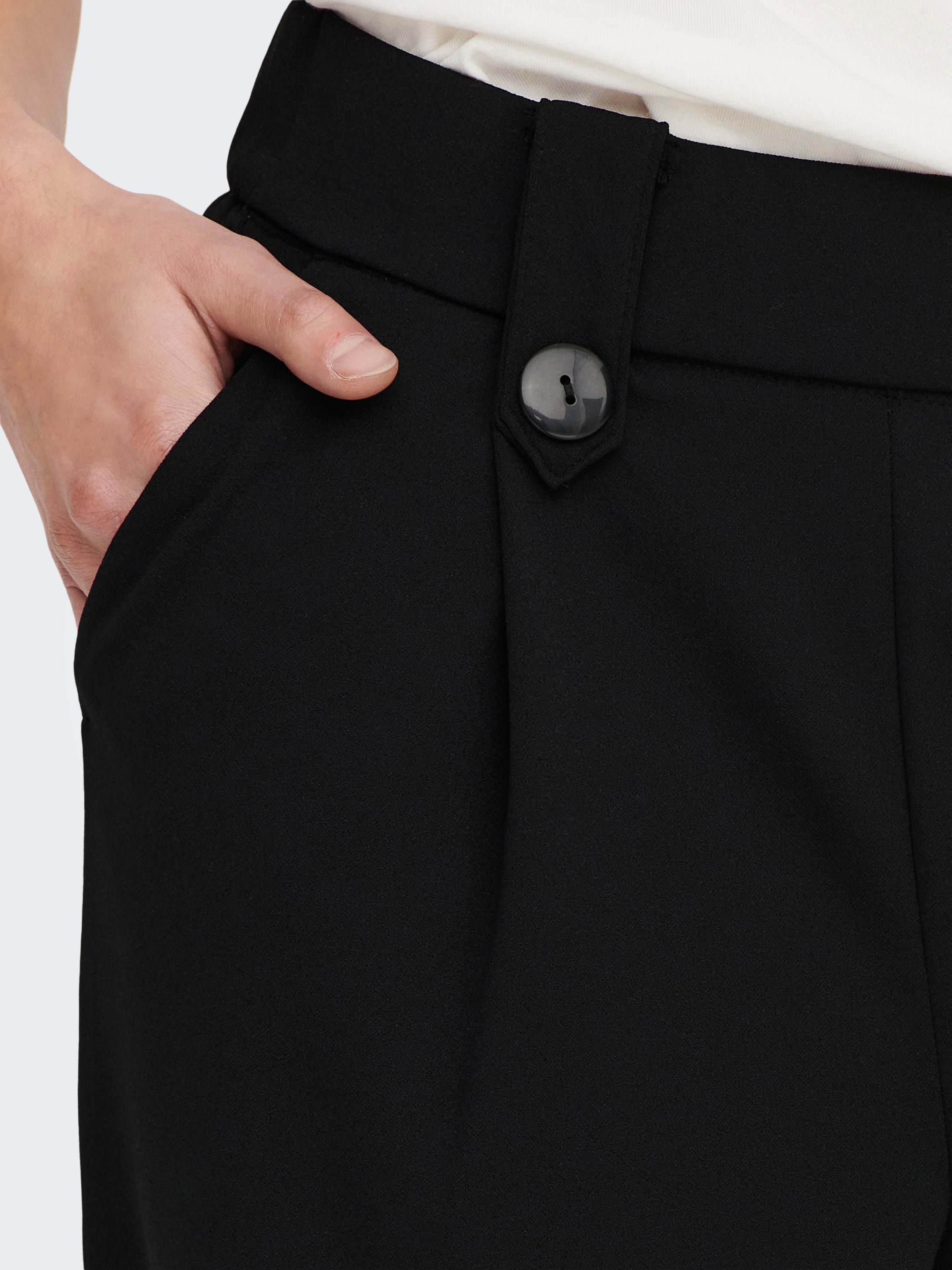 ONLSANIA Normal geschnitten Hose mit weitem Beinschnitt Black