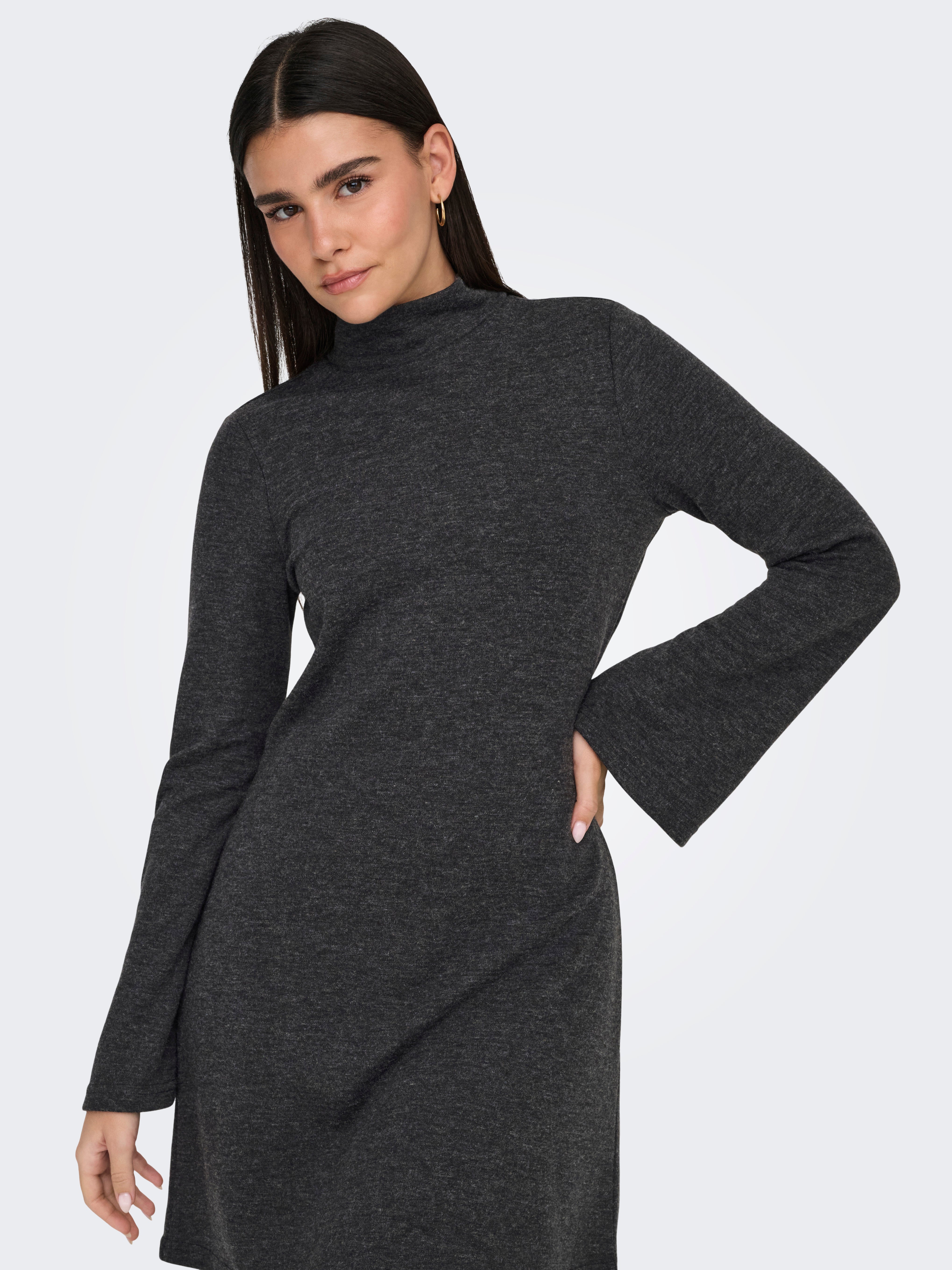JDYMIRAGE Kurzes Kleid Dark Grey Melange
