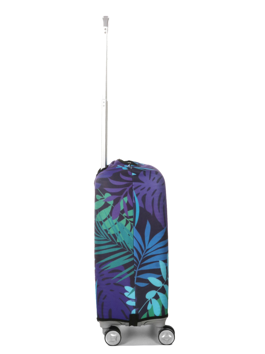 Housse de valise Periea Green and Blue Palm Leaves S