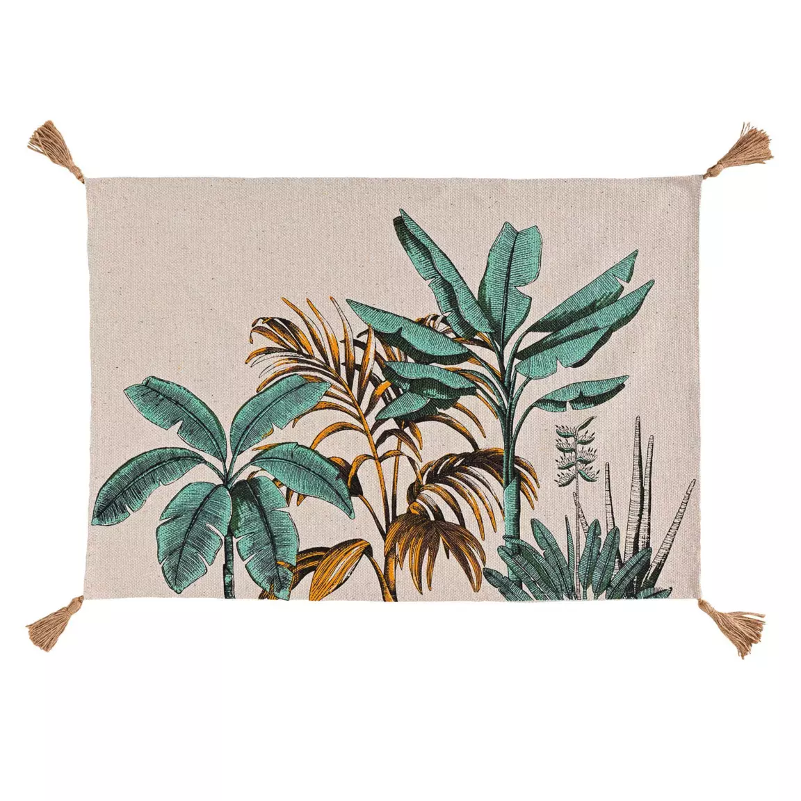 Tapis de salon coton (60 x 90 cm) Balinesia Vert