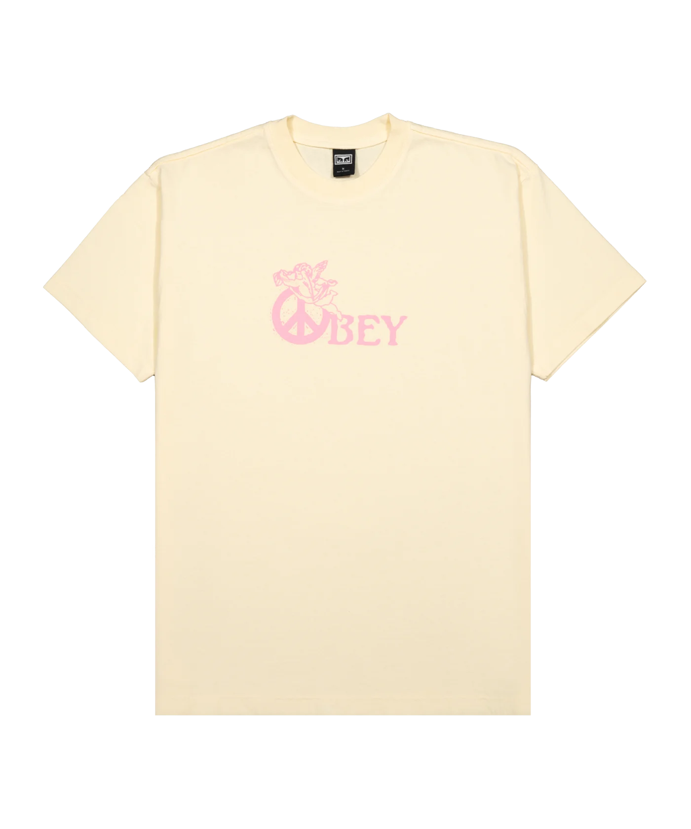 Obey Peace Angel T-Shirt Gelb