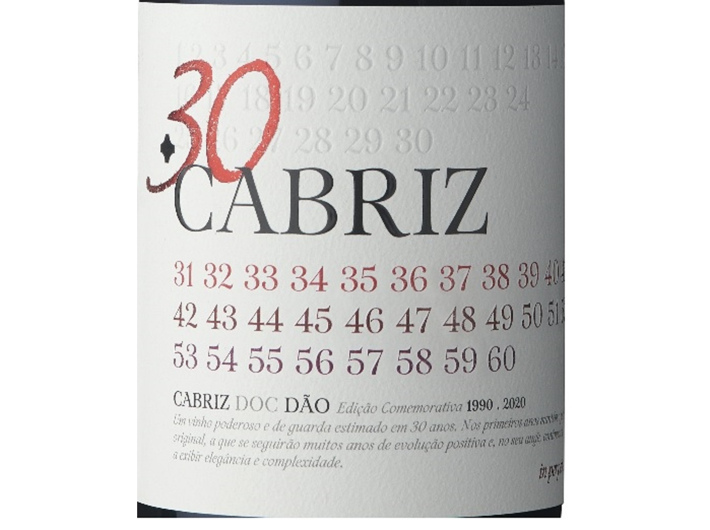 VINHO TINTO CABRIZ 30 ANOS DÃO 0.75L