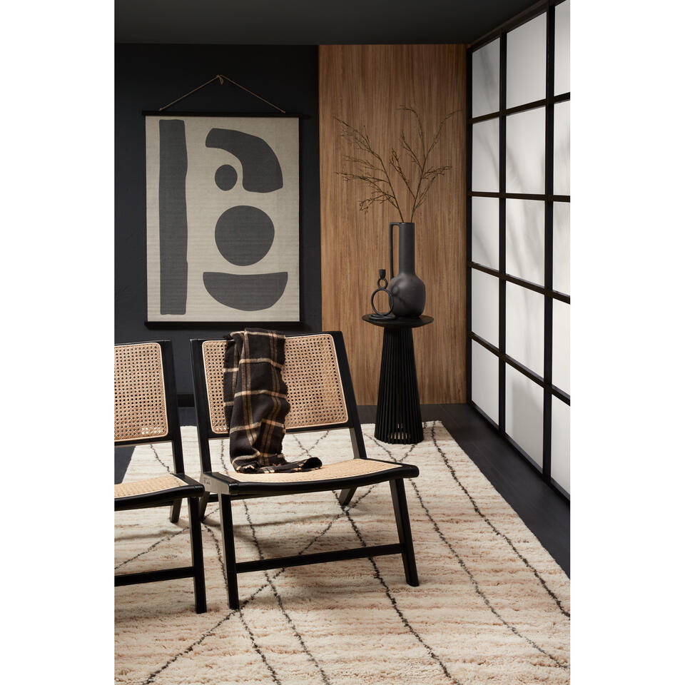 Bijzettafel Latera Zwart ø 35x60 cm