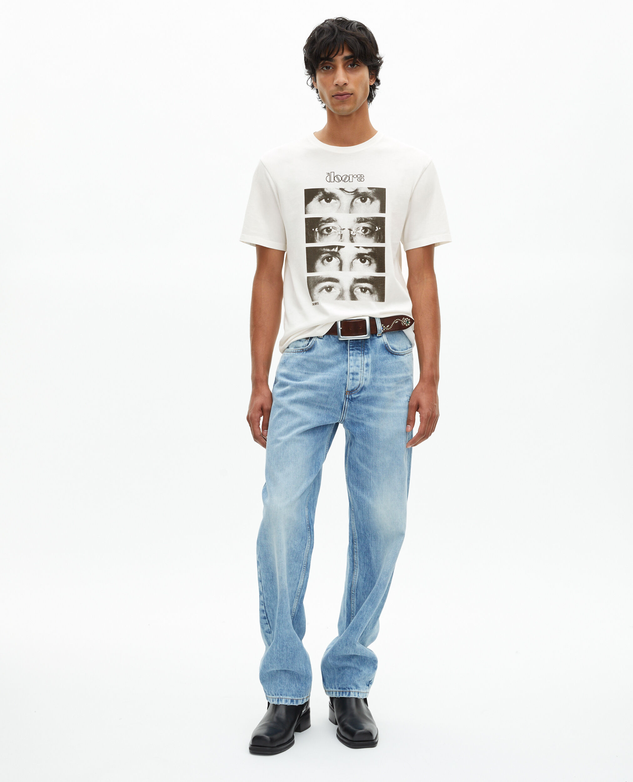 T-shirt mixte The Doors X The Kooples écru