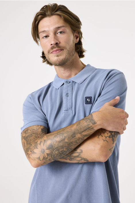 Garcia blauwe heren polo