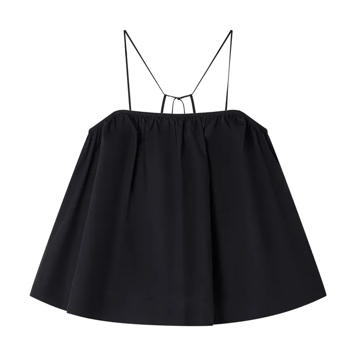 Soeur Top Arles Popeline de Coton | Noir