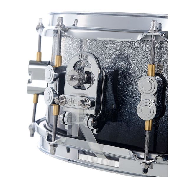 DW PDP CM7 Rock Silver to Black