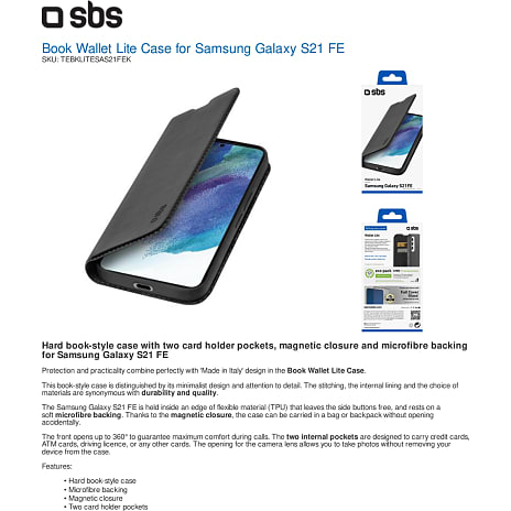 SBS Samsung S21 FE wallet - sort