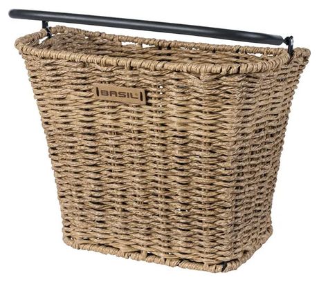 BASIL Panier À Vélo Bremen Rattan Look Kf 27 X 35 X 29 Cm - Seagrass