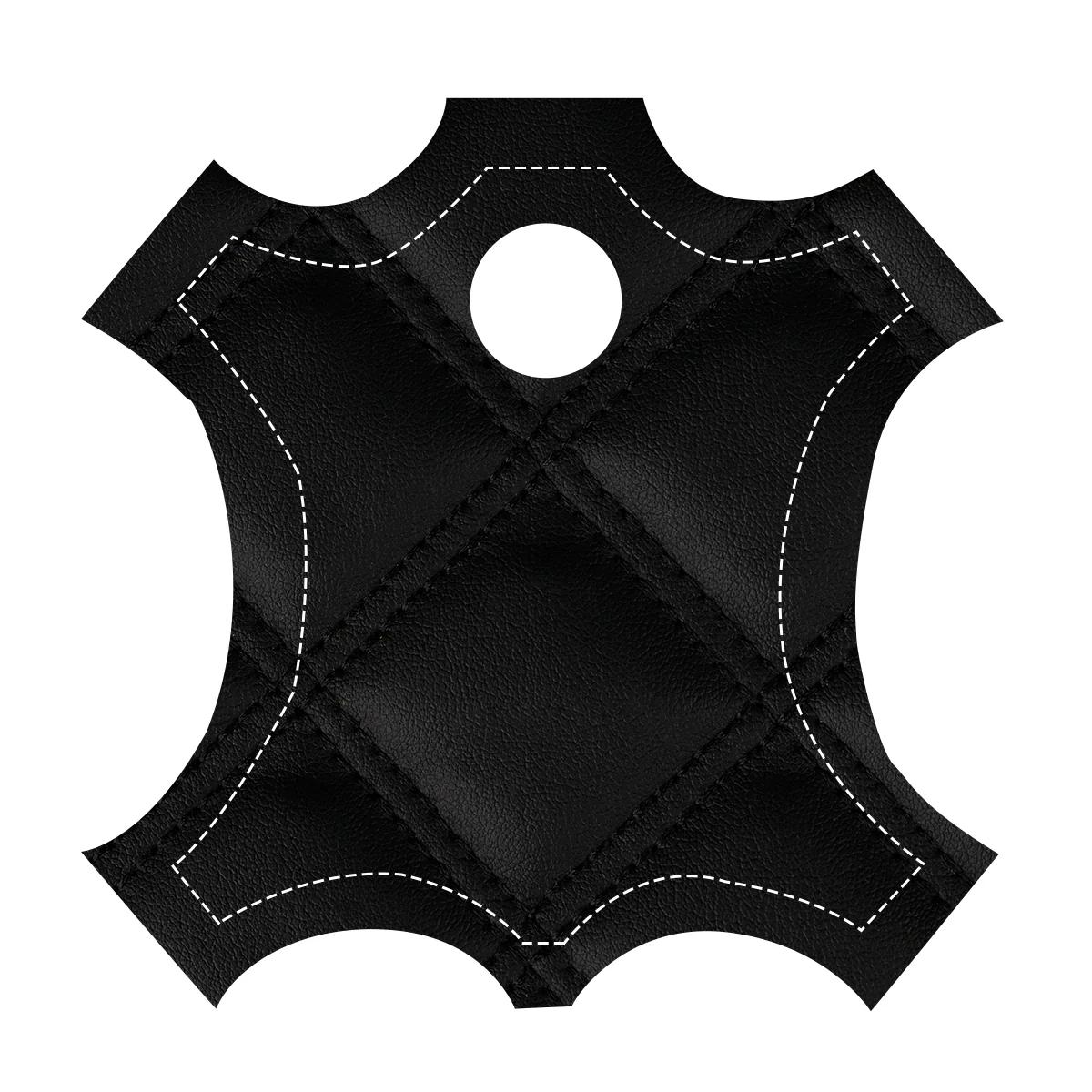 Caisse MADAME Matelassée avec Boutons Structure Blanc Gloss
