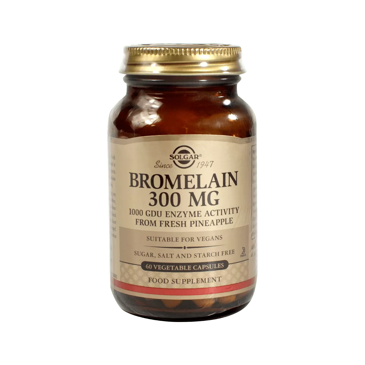 Solgar Bromelain 300 mg - 60 kaps.