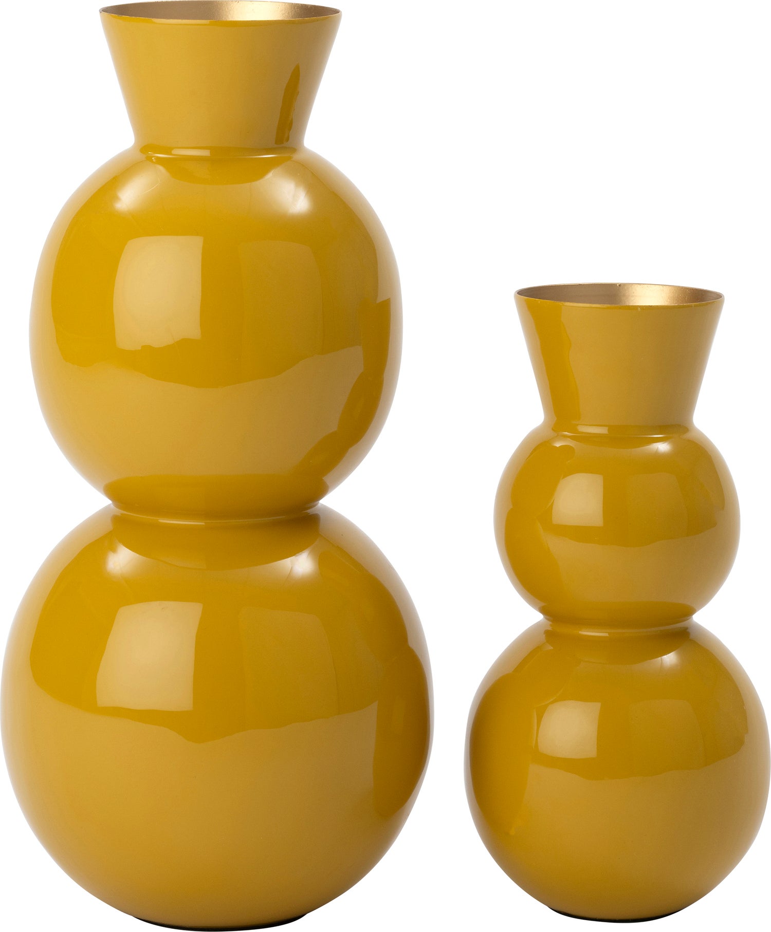 Intratuin vaas Lieve geel D 13 H 26,5 cm