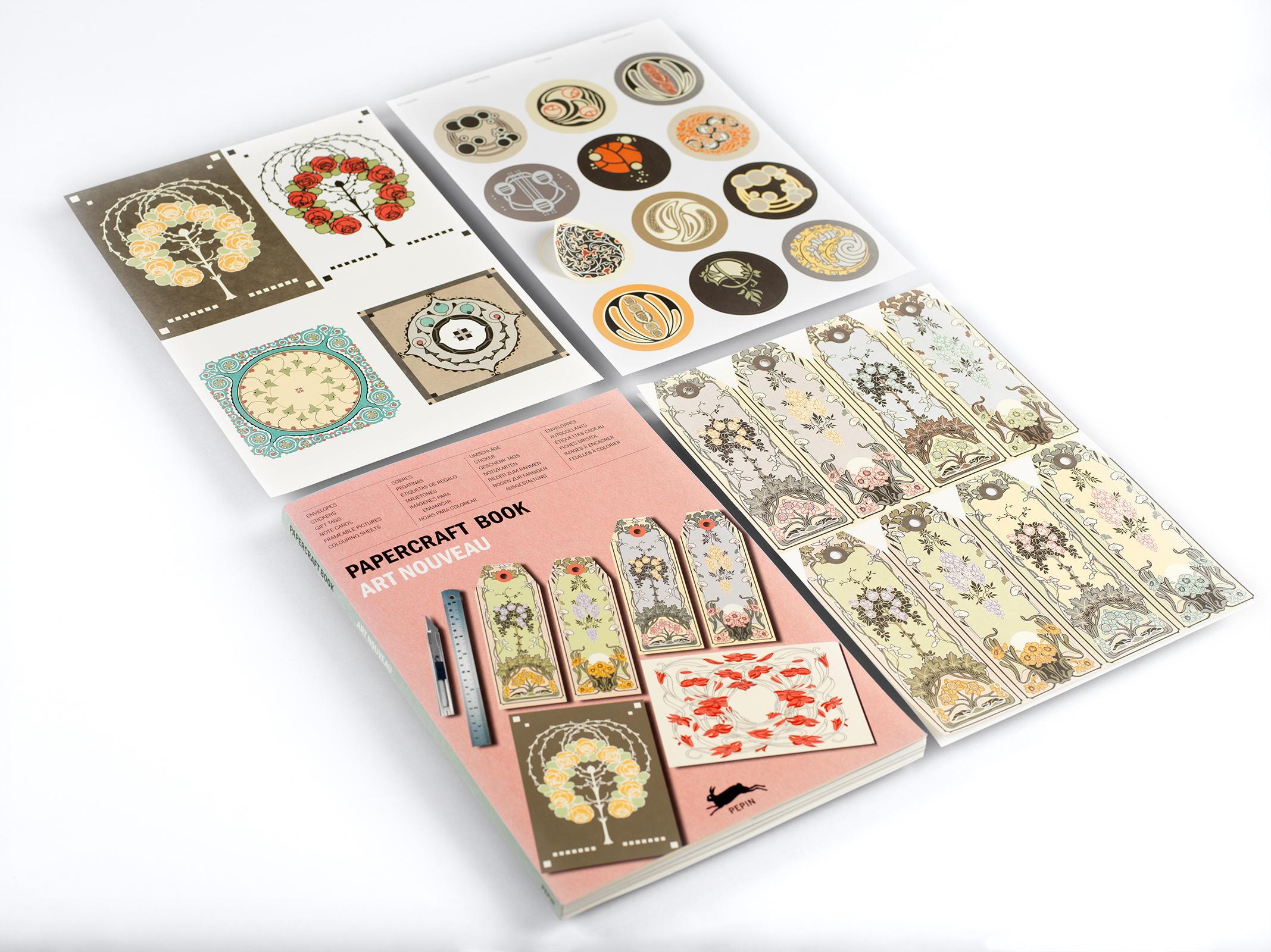 Papercraft Book Art Nouveau