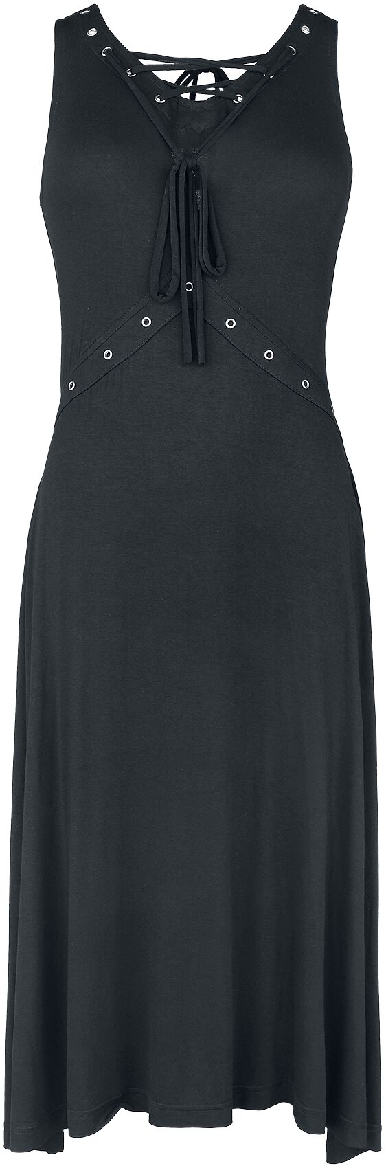 Robe avec laçage | Gothicana by EMP Robe mi-longue