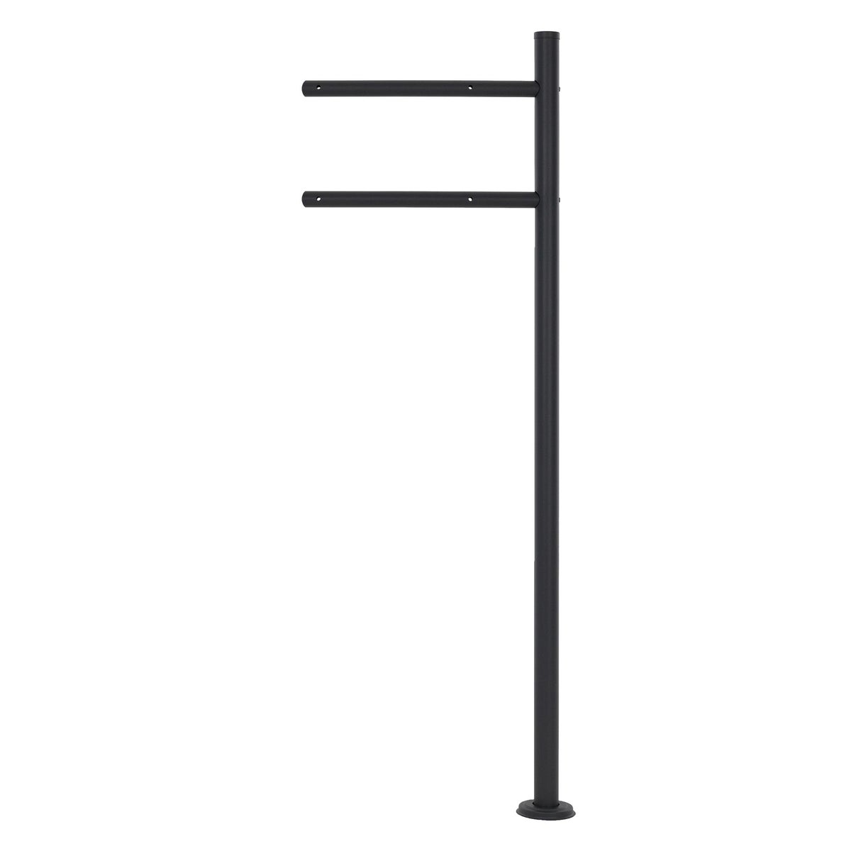 ECD Germany vrijstaande brievenbus met krantenvak, design brievenbus met post, brievenbussysteem, brievenbusstandaard 120 cm antraciet roestvrij staal, brievenbus 37x36,5 cm antraciet natuur eiken look staal