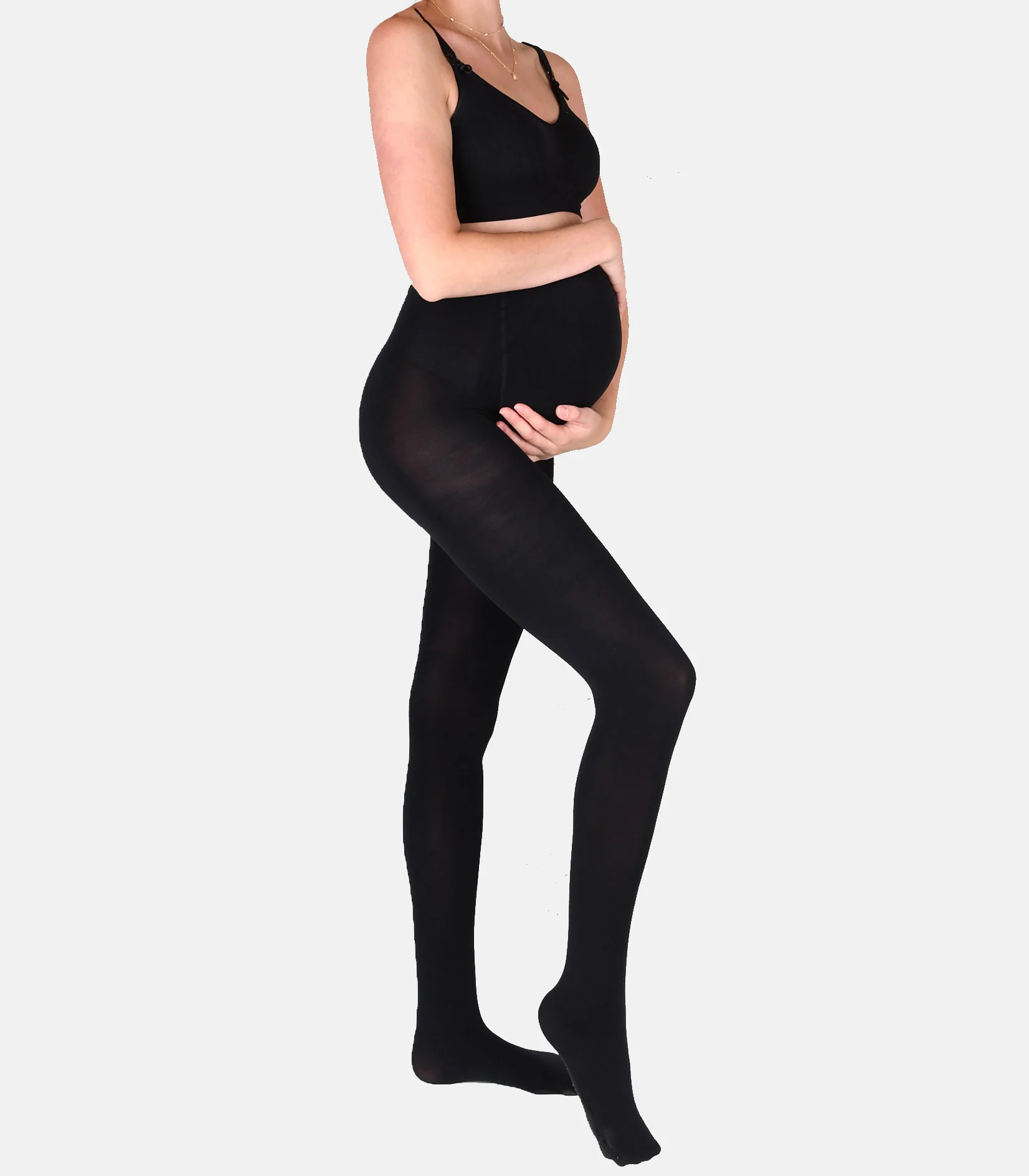 Collants de grossesse opaque 100den | Noir