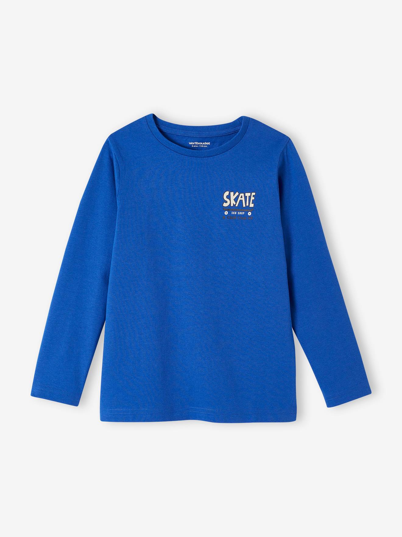 Conjunto de 3 camisetas de manga comprida sortidas para meninos, azul marinho