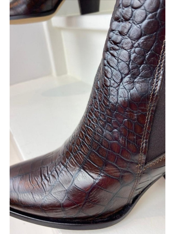 Bottines Fox Cocco Vintage Marron - Reqins