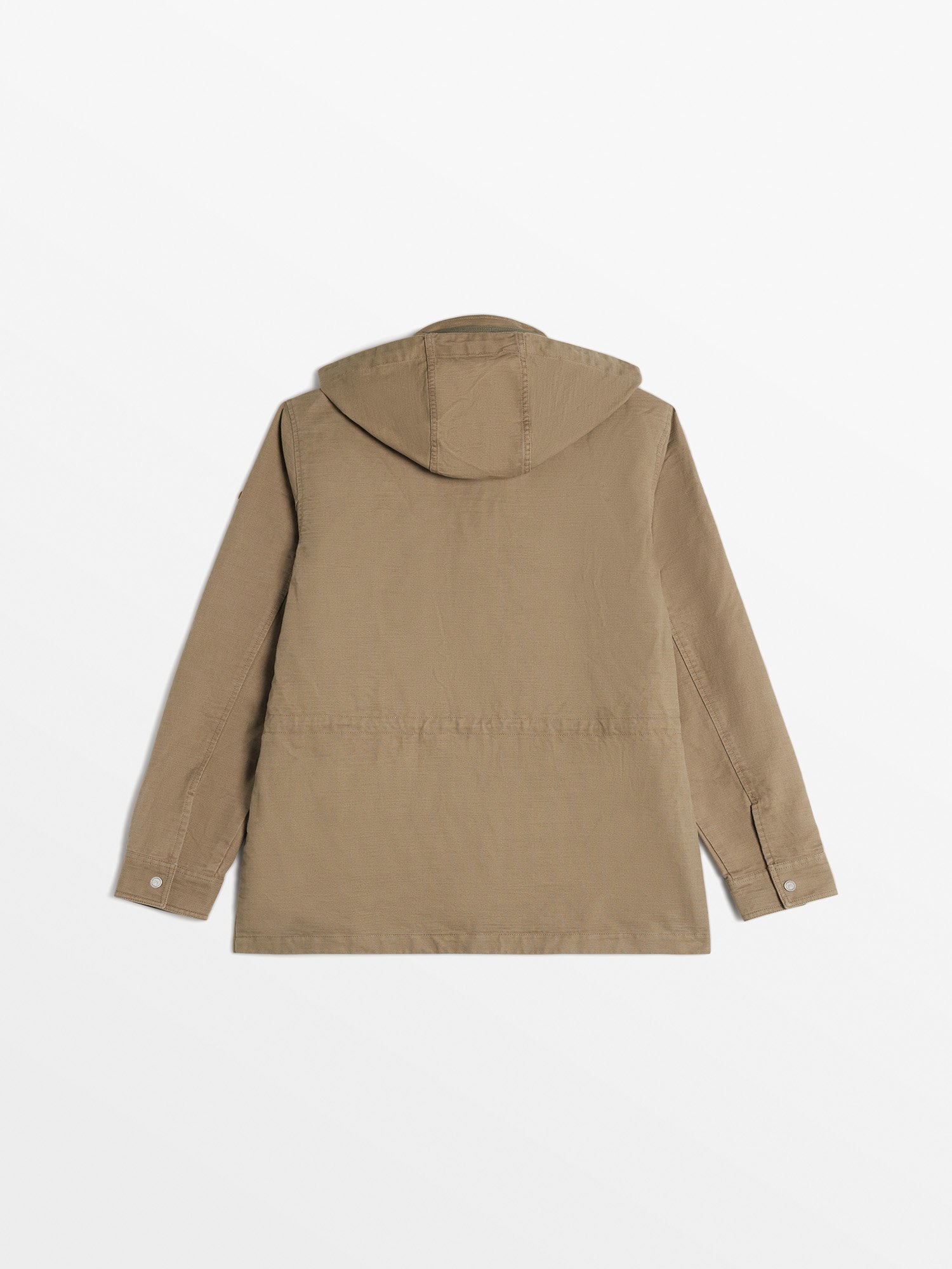 Veste Saharienne Homme A Capuche Kaki