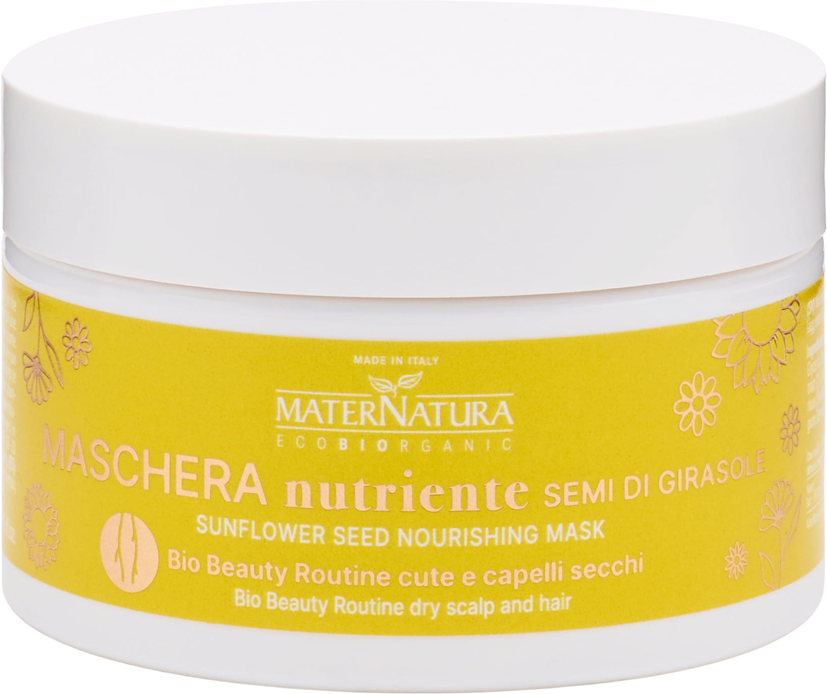 MaterNatura  Haarmaske mit Sonnenblumenkernöl, 200 ml