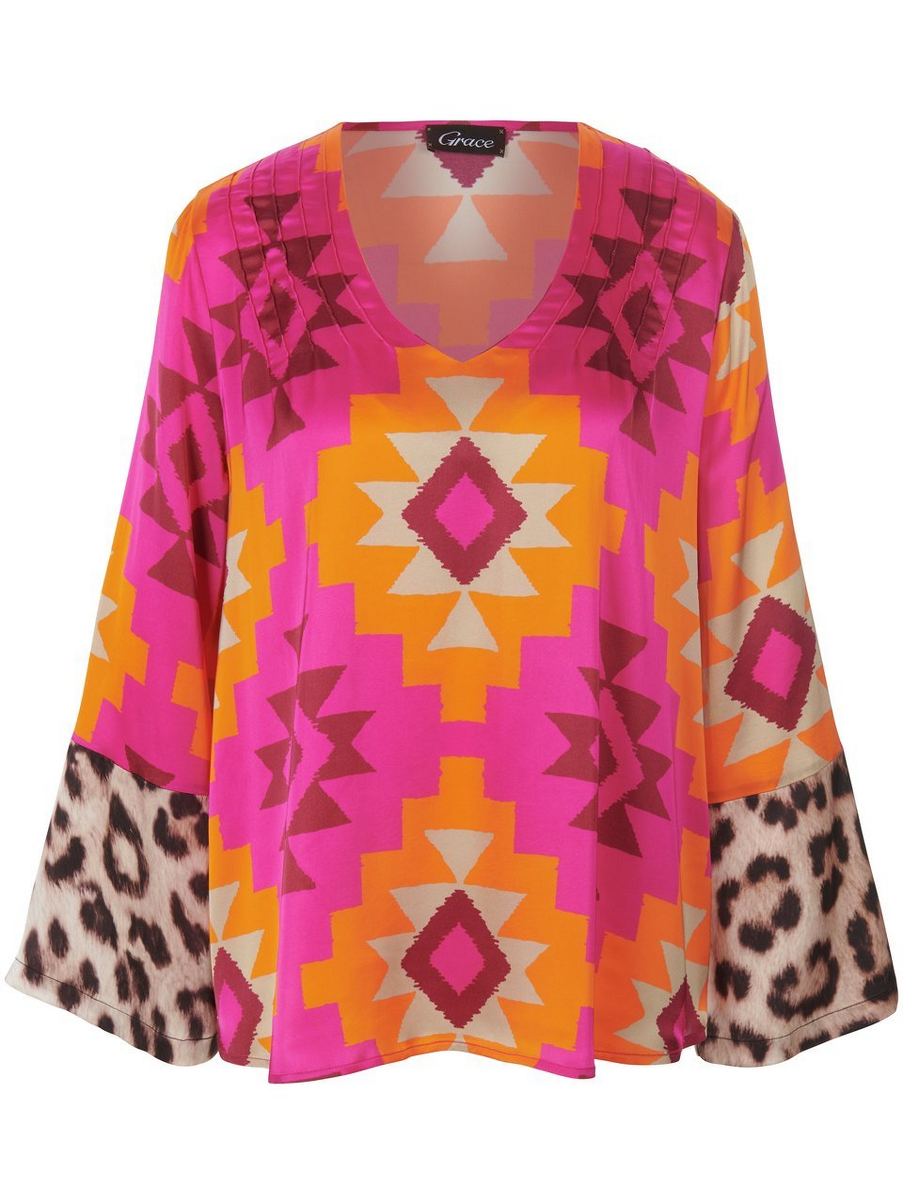 Bluse mit V-Ausschnitt