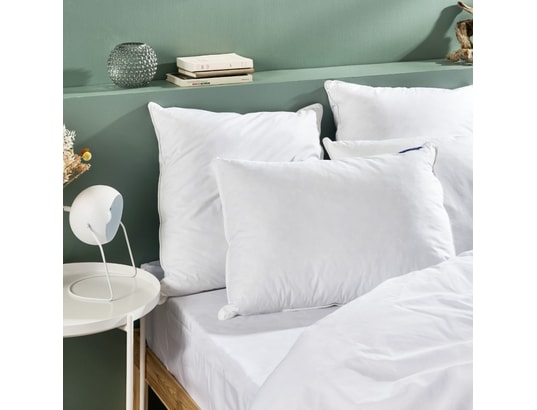 BLEU CALIN - Pack oreiller Oreiller sur mesure 50x70cm - le duo mémoire de forme mixte...