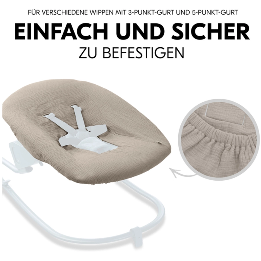 hauck Bezug für Babywippe Baby Bouncer Beige