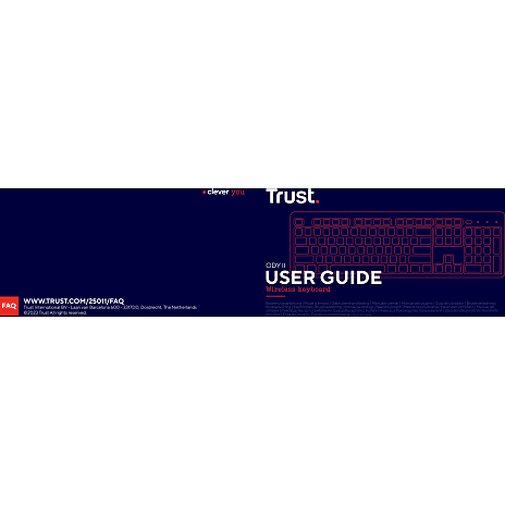 Trust Ody ii trådløst tastatur