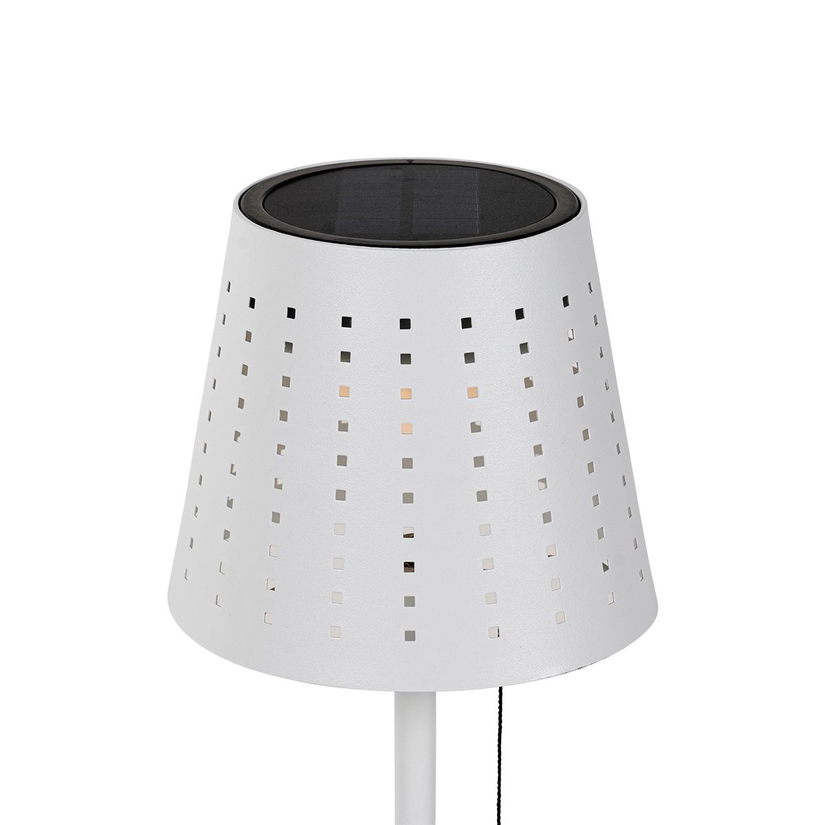 Set van 2 tafellampen wit incl. LED 3-staps dimbaar oplaadbaar en solar - Ferre