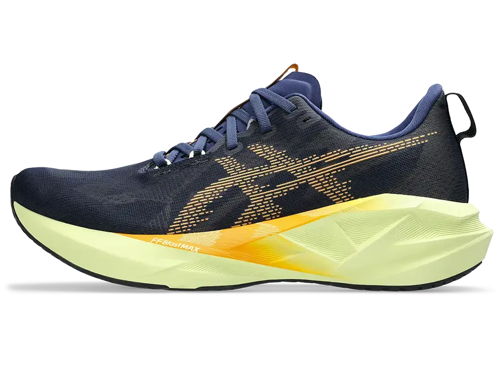 ASICS Novablast 5 Hardloopschoenen Donkerblauw/Oranje Heren
