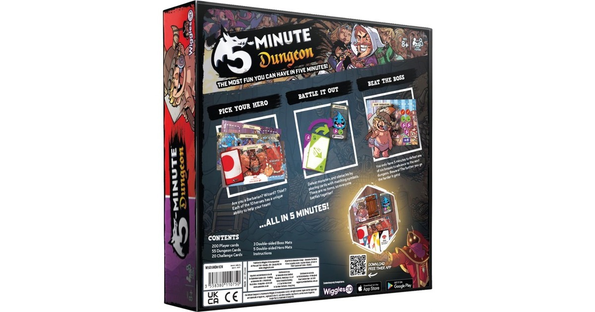Asmodee5-Minute Dungeon Kaartspel  (Engels, 2 - 5 spelers, 5 minuten, Vanaf 8 jaar)