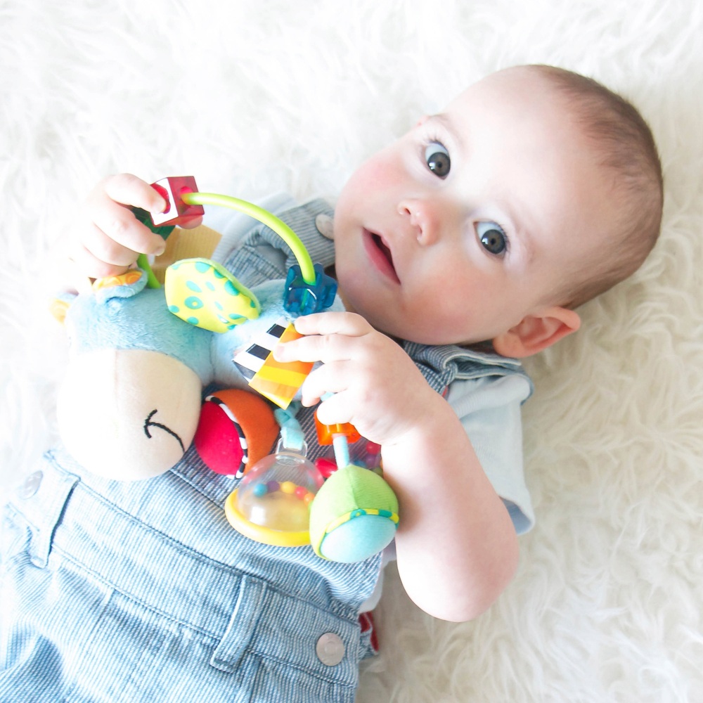 Playgro Clip Clop Aktivitätsrassel Blau