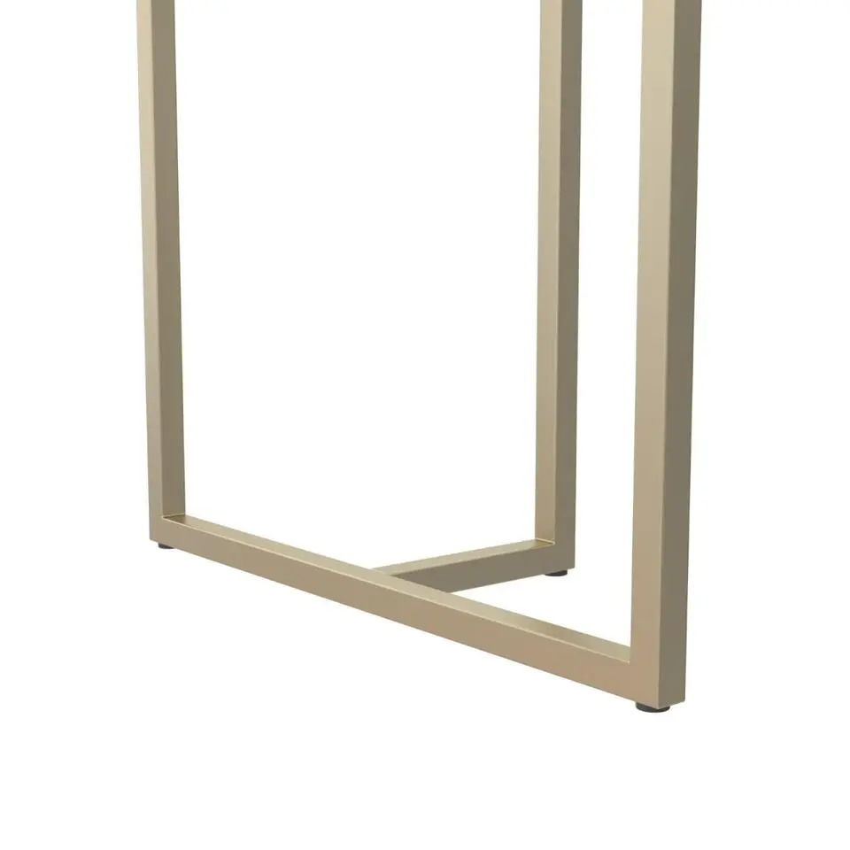 Astor - Eettafel 160x90 cm 6 zitplaatsen in wit marmer look
