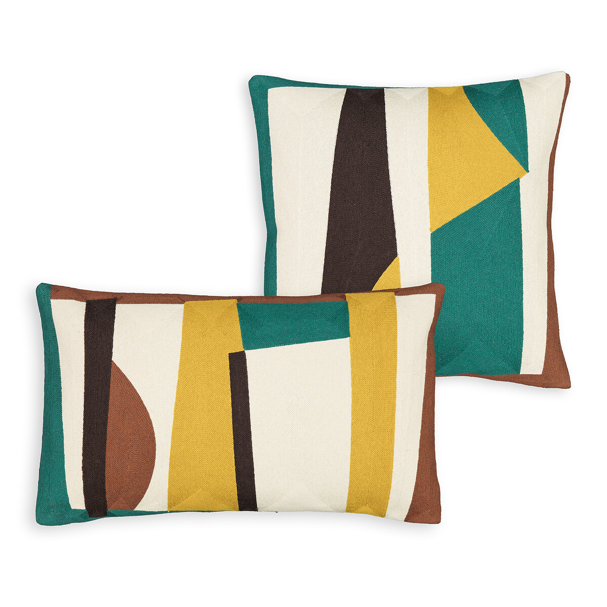 LA REDOUTE INTERIEURS<br>Capa de almofada retangular bordada, Scolto
