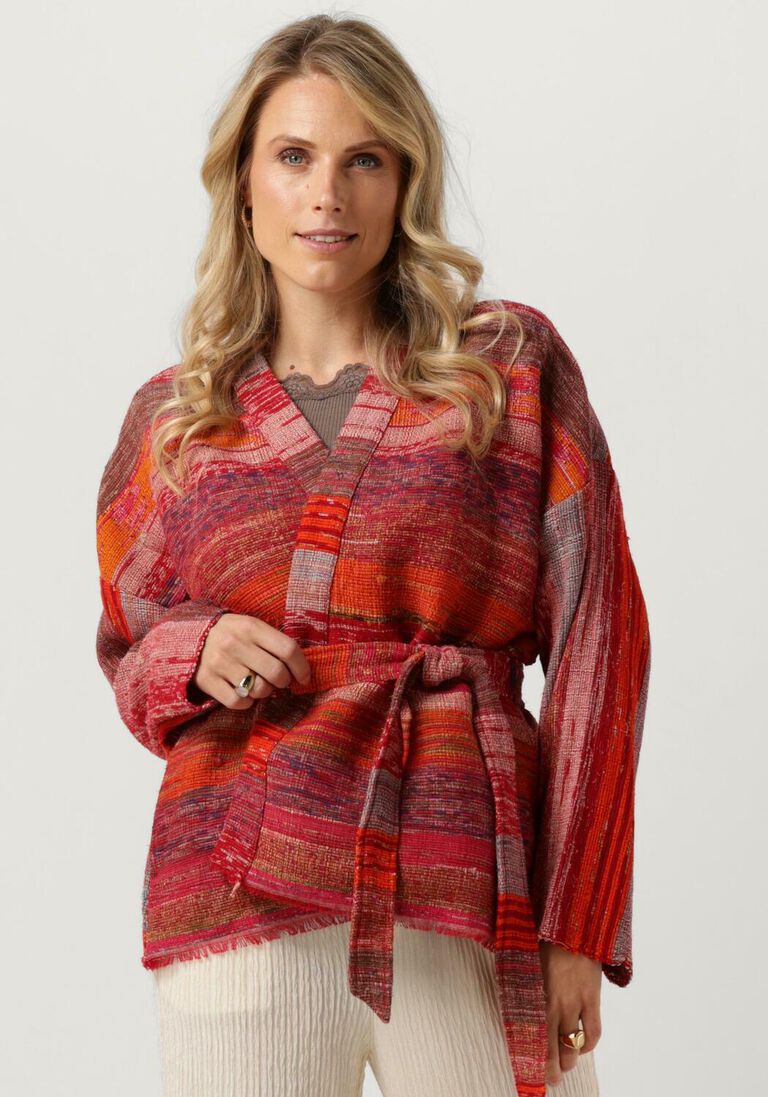 SISSEL EDELBO rode sissel edelbo kimono una jacket woven blanket