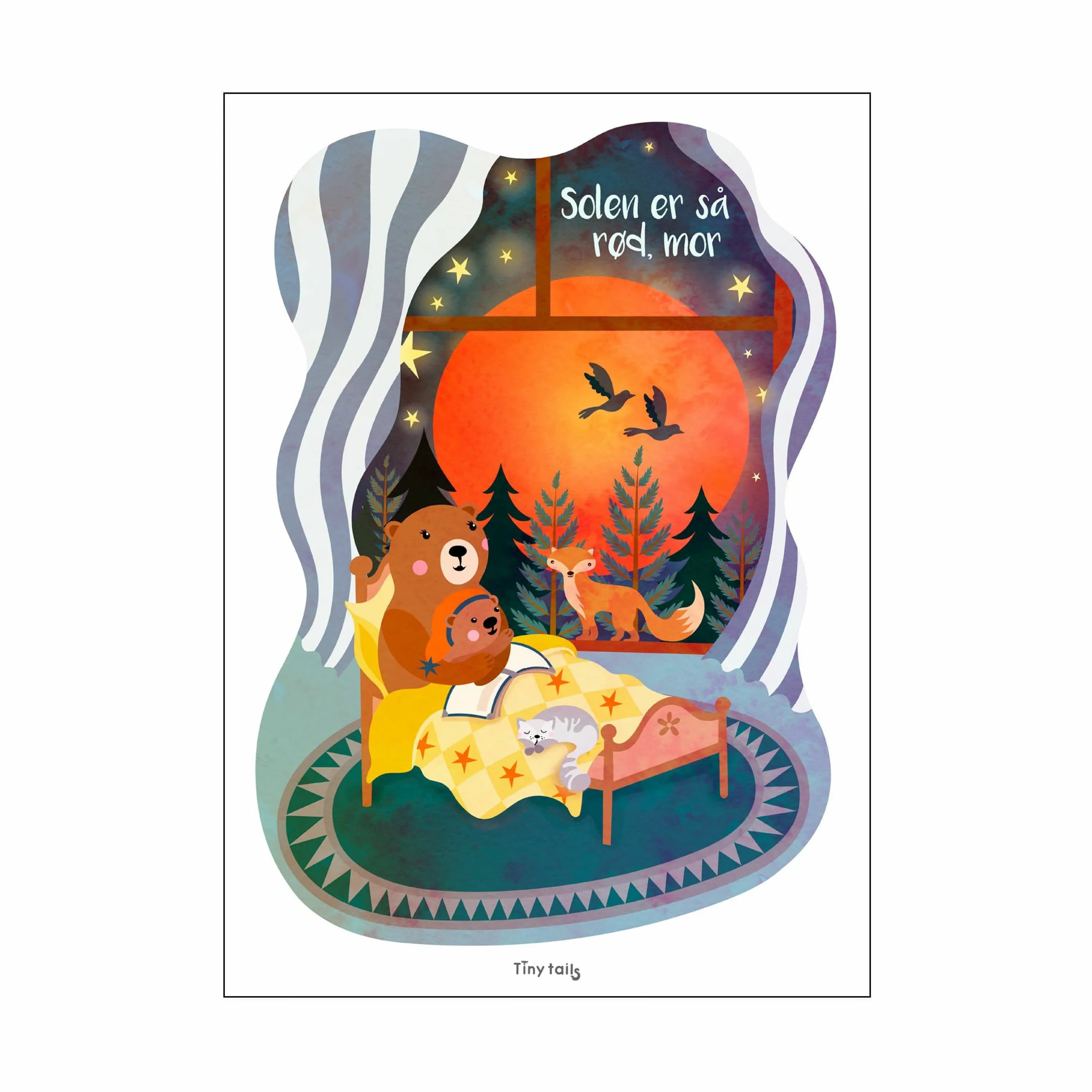 Poster&Frame Plakat - Solen er så rød, mor