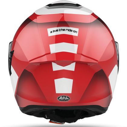 Casque Airoh ST 501 - DOCK - RED GLOSS - Rouge / Blanc