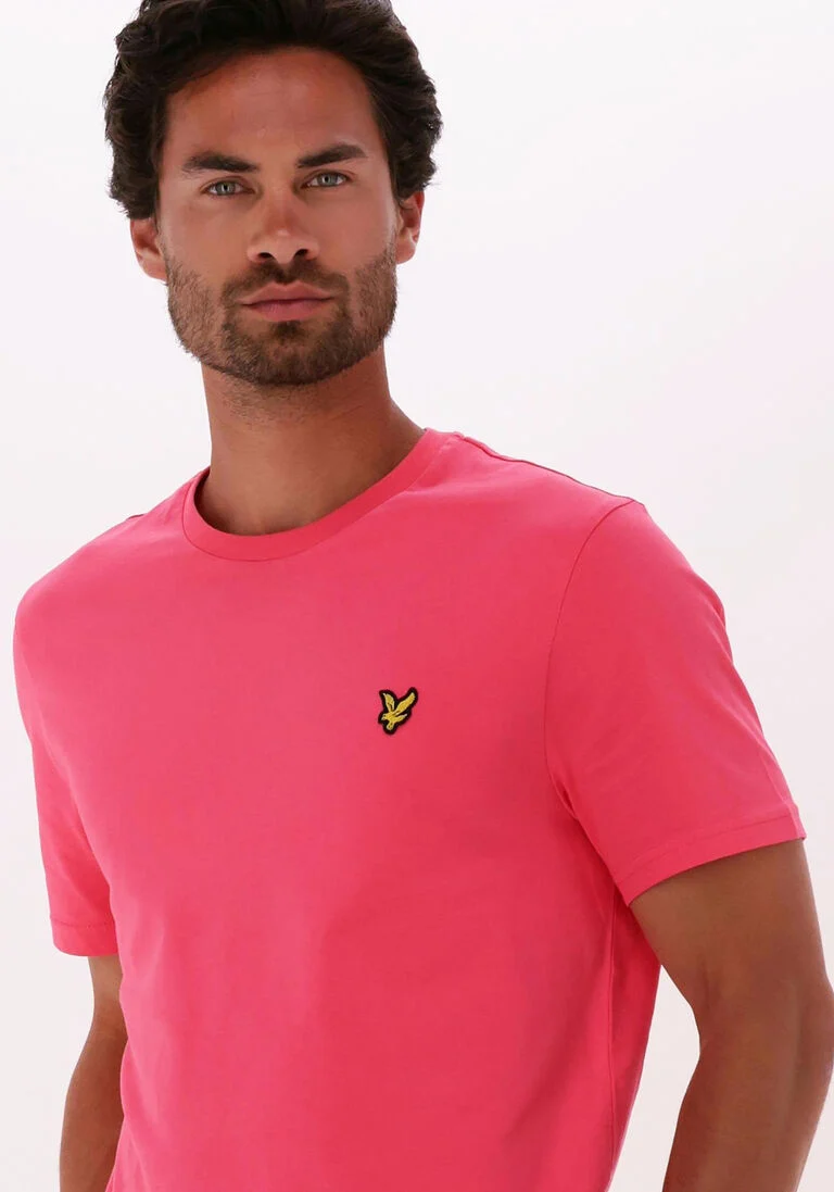 LYLE & SCOTT roze lyle & scott t-shirt plain t-shirt