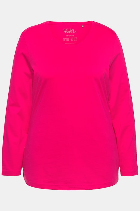 Shirt, Slim, Rundhalsausschnitt, Langarm