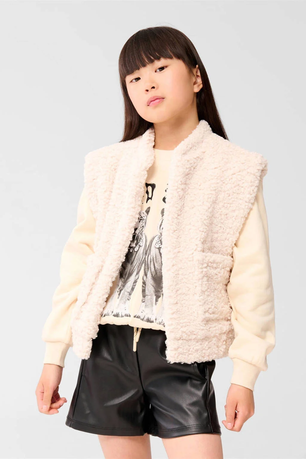 Shoeby teddy gilet ecru