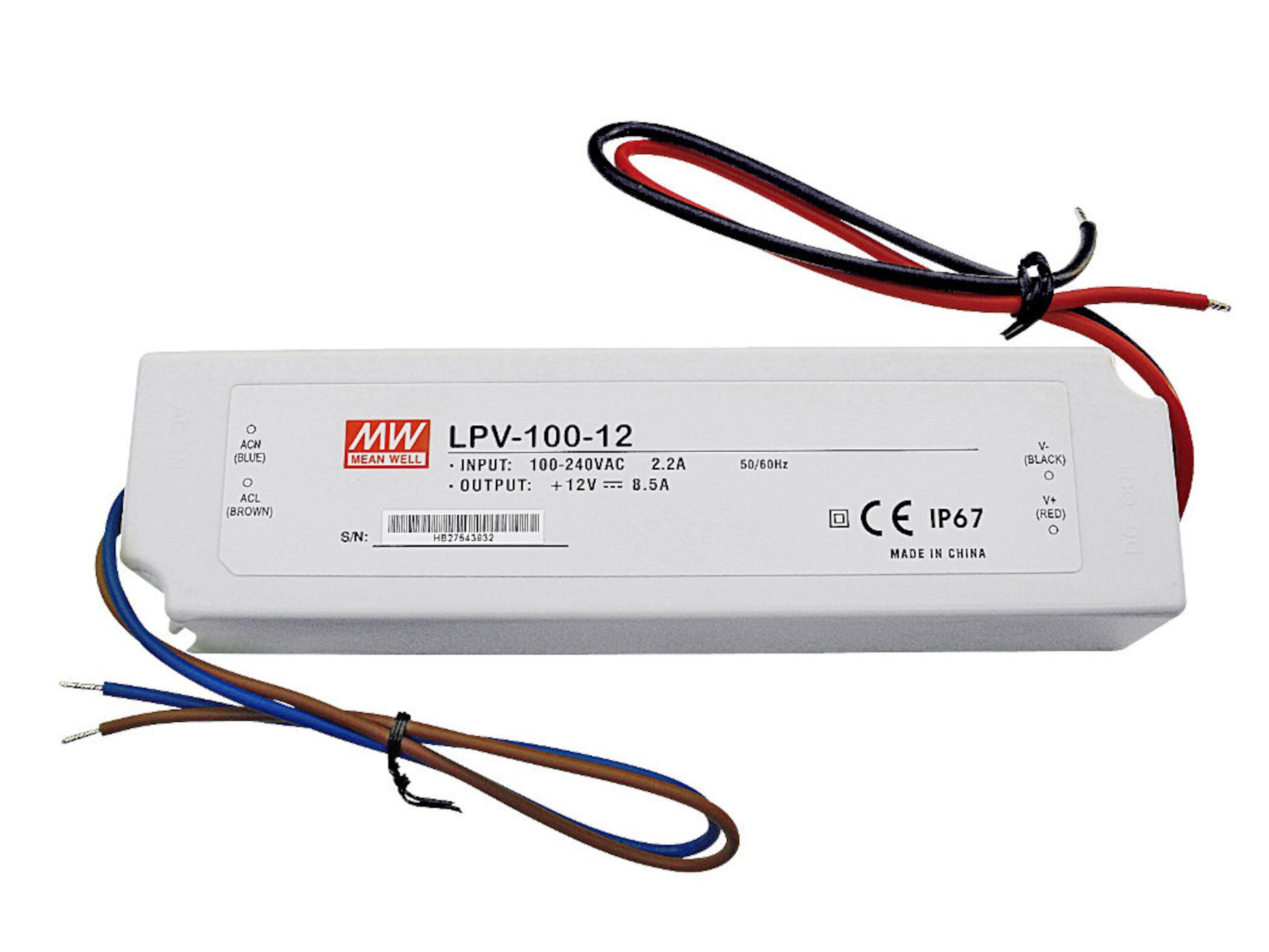Mean Well LED-transformator 100 W