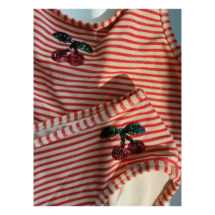 Konges Sløjd Maillot 2 Pièces Jade Pailleté | Terracotta