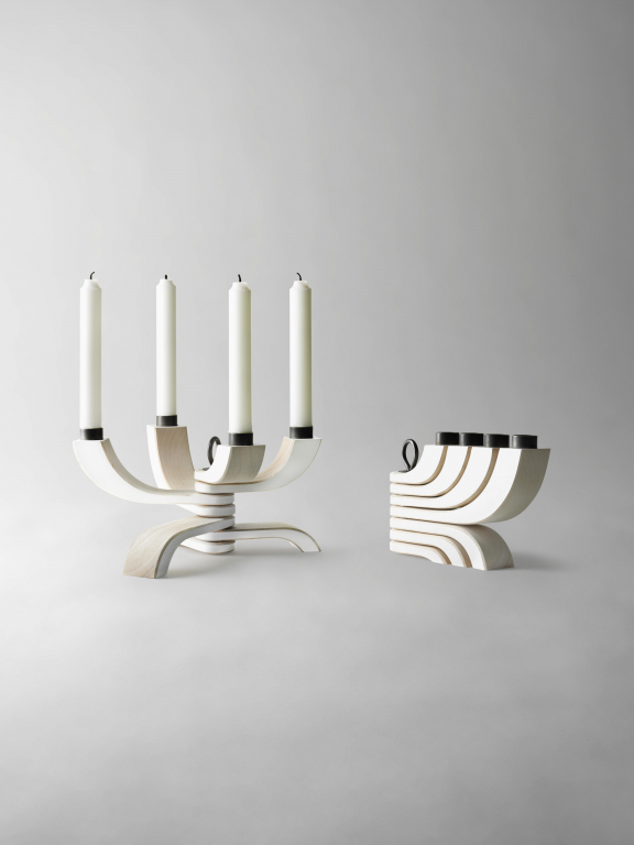 Design House Stockholm Nordic Light 4 kandelaar zwart