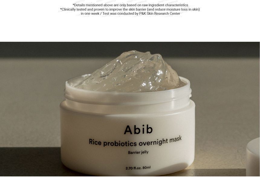 Abib - Rijstprobiotica Nachtmasker Barrièregelei