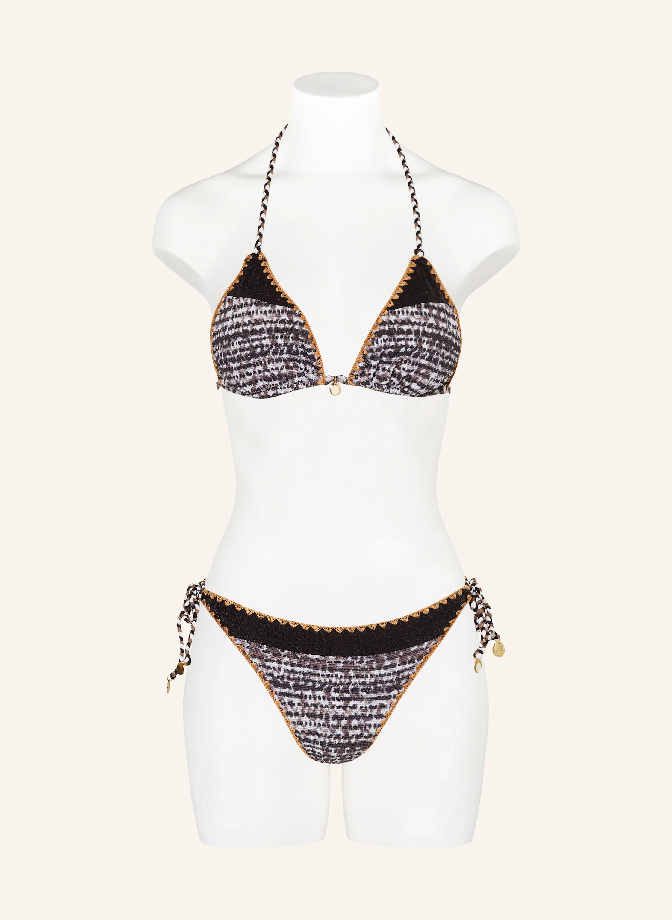 BANANA MOON COUTURE Triangel-Bikini-Hose BLIKA KLOKOA mit Glitzergarn