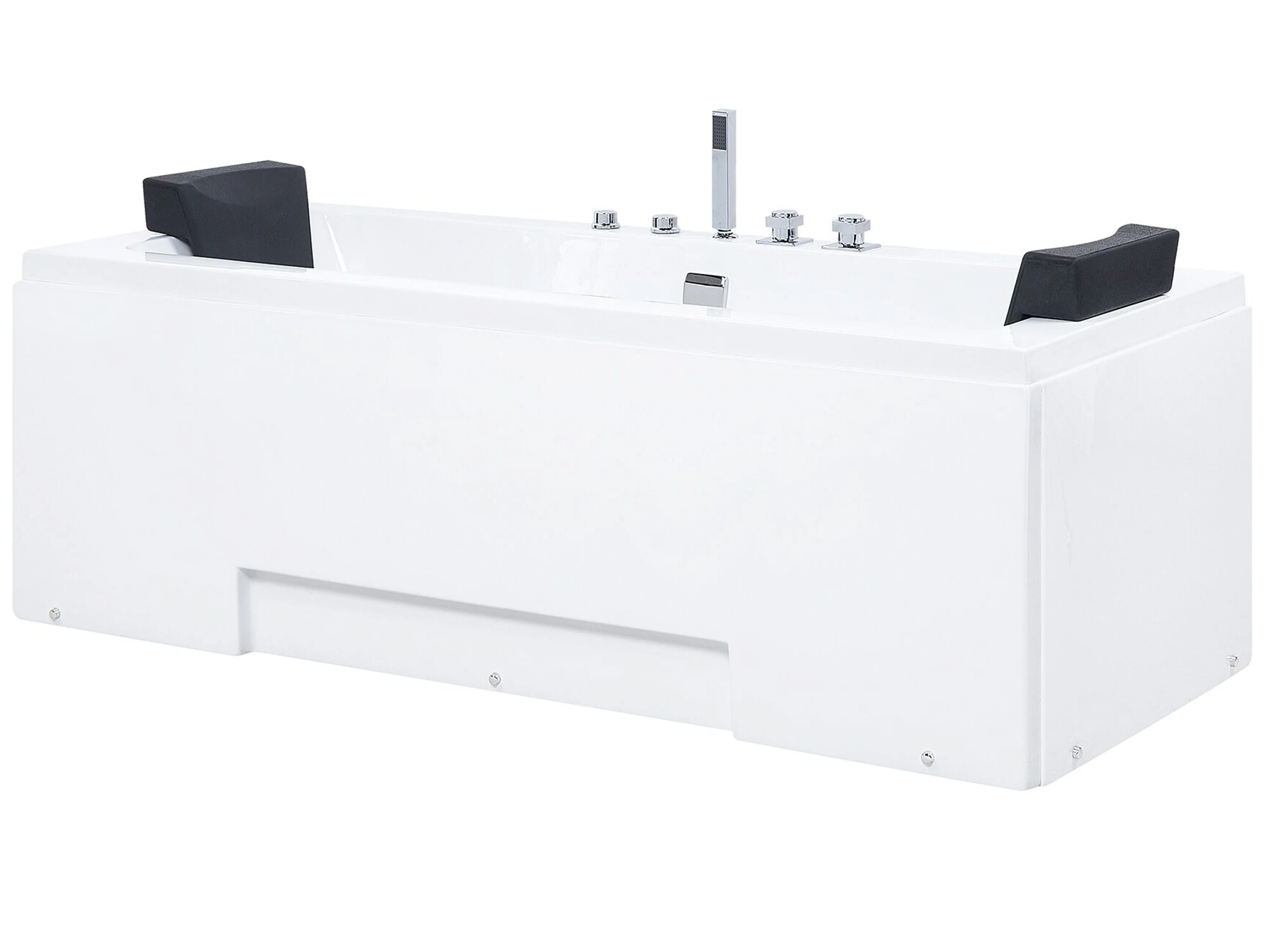Hoek bubbelbad met LED GALLEY 170 x 75 cm Wit
