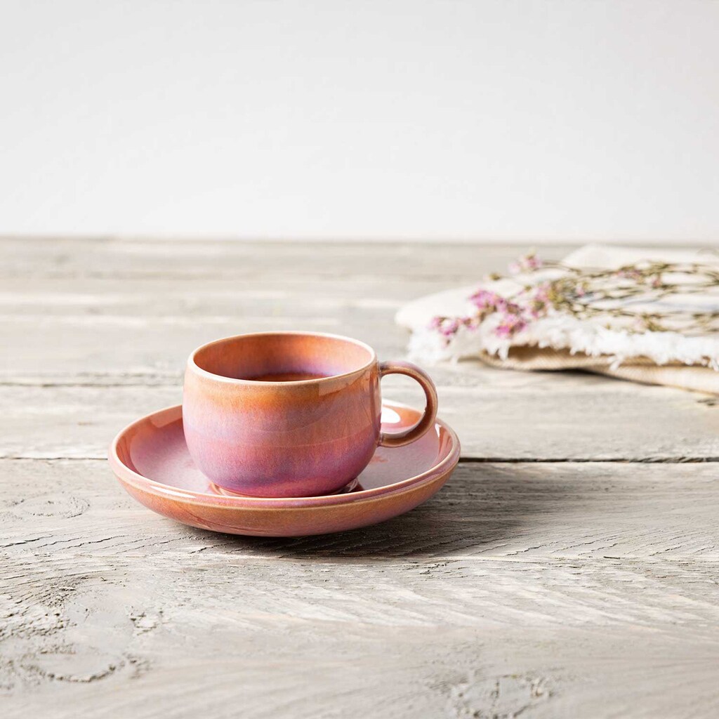 like. by Villeroy & Boch Espressountertasse Perlemor Coral ø 12 cm