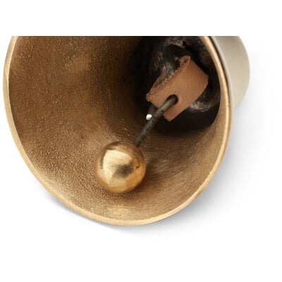 Weihnachtsglocke Bronzeguss mit Zierrand