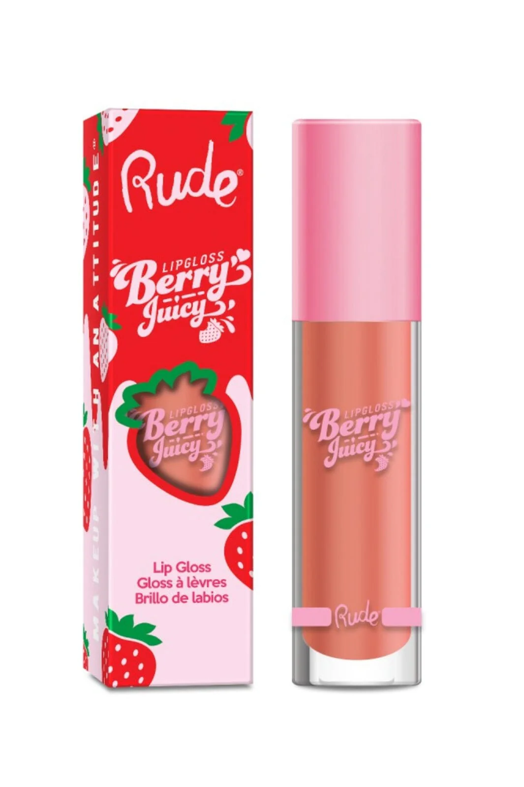 Rude Cosmetics Berry Juicy Lip Gloss nudist
