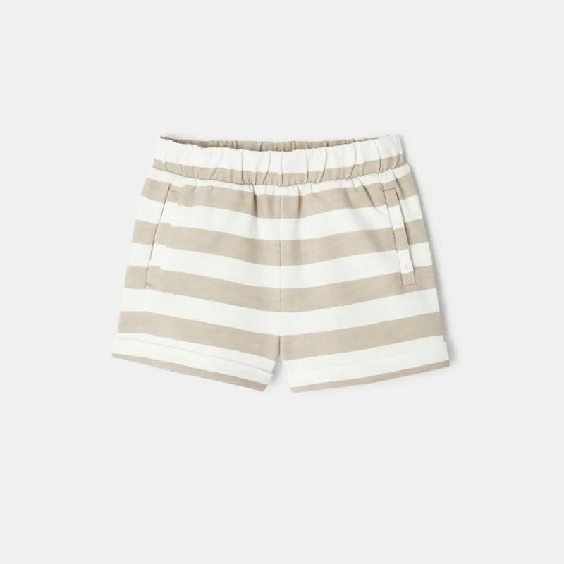 Short en molleton de coton bio beige mixte Absorba Beige